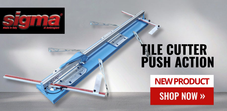 Sigma 12D2 XL Push Series Manual Tile Cutter, Sigma "XL" Push Series tile cutters, handle large-format tiles, lightweight alloy frame, push-handle scoring system, high cutting capacity, professional tile installers, accuracy and durability.